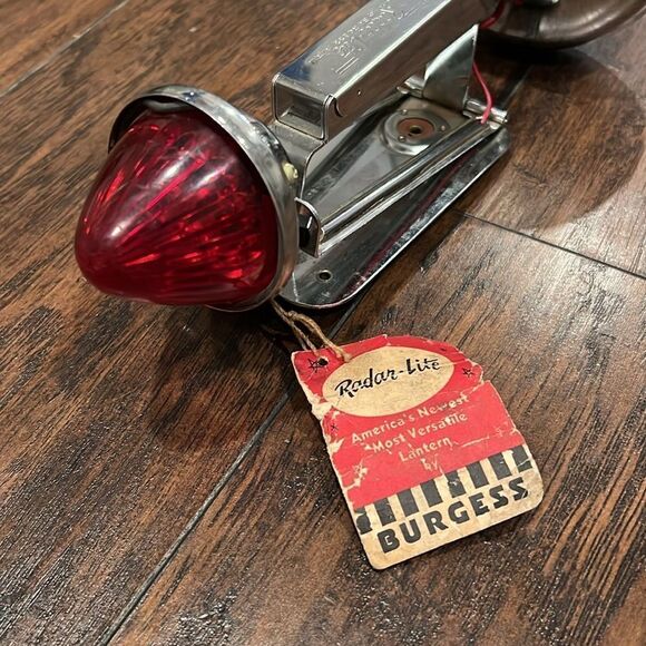 Vintage Radar-Lite by Burgess 6volt camping emergency lantern with tags untested - Picture 2 of 9